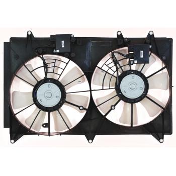 2008 Mazda CX-7 Dual Radiator and Condenser Fan Assembly
