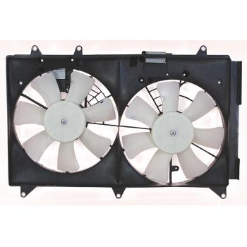 2009 Mazda CX-7 Dual Radiator and Condenser Fan Assembly Agility Auto Parts 6010005 image 2 of 2