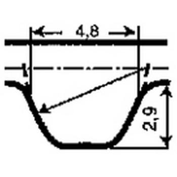2003 Volkswagen Beetle Engine Timing Belt Continental TB296 image 1 of 1