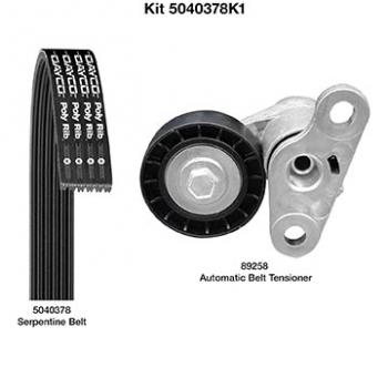 2006 GMC Sierra 3500 Serpentine Belt Drive Component Kit Air Conditioning and Tensioner Dayco 5040378K1 image 1 of 1