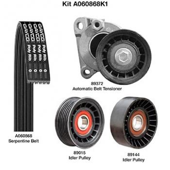 2010 Ford Fusion Serpentine Belt Drive Component Kit Main Drive Dayco A060868K1 image 1 of 1