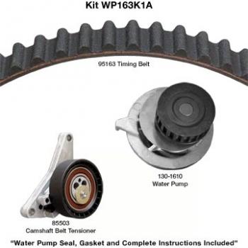 1993 Pontiac Sunbird Engine Timing Belt Kit with Water Pump Dayco WP163K1A image 1 of 1