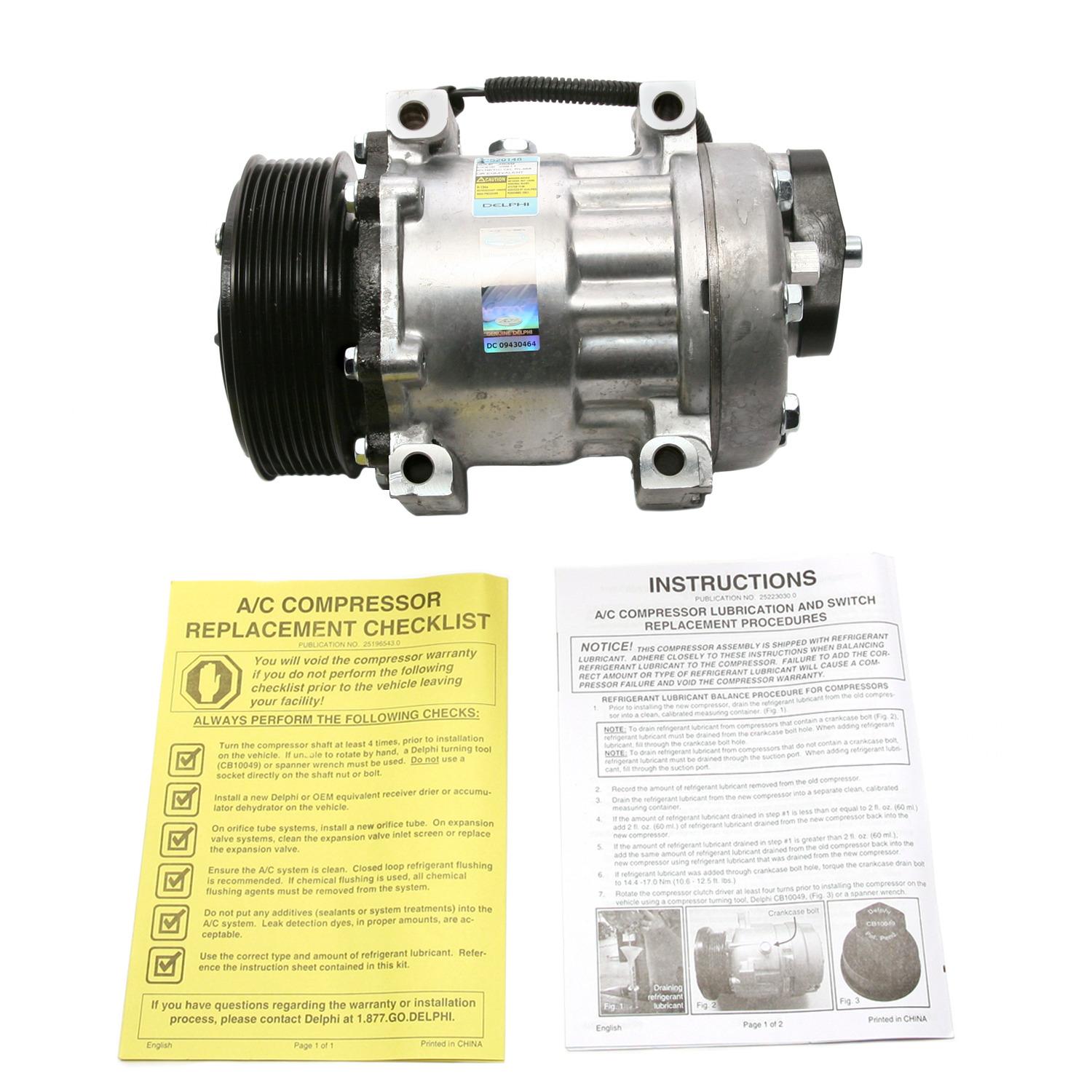 Delphi CS20148 A/C Compressor product image 4 of 7