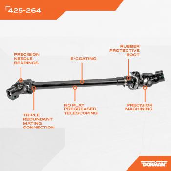 1997 Dodge Ram 2500 Steering Shaft Dorman 425264 image 4 of 4