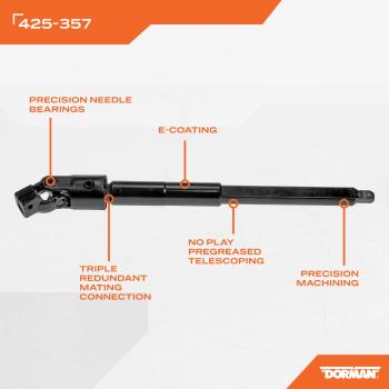 2002 Ford E-250 Econoline Steering Shaft Lower Dorman 425357 image 4 of 4
