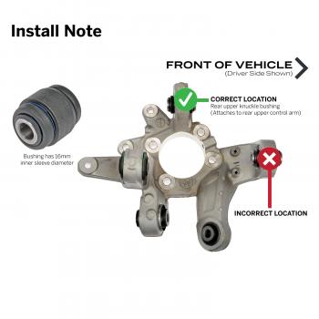 2019 Ford Explorer Suspension Knuckle Bushing Rear Upper Dorman 905531 image 3 of 3