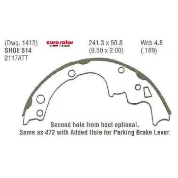 1997 Pontiac Firebird Drum Brake Shoe