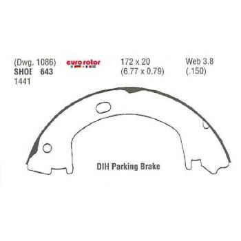 1994 Chrysler Intrepid Parking Brake Shoe