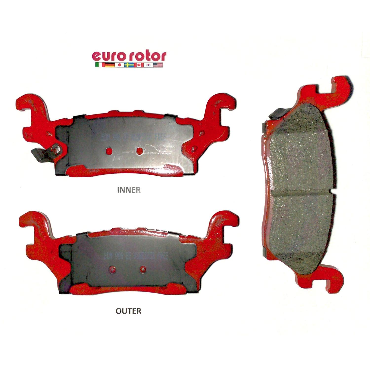 Eurorotor F1D1120H Disc Brake Pad product image 1 of 1