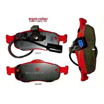 1998 Mercury Mystique Disc Brake Pad Front Eurorotor F1D801 image 1 of 1