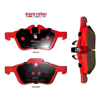 2008 Mini Cooper Disc Brake Pad Front Eurorotor ID939H image 1 of 1