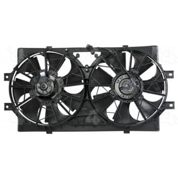 1996 Chrysler LHS Dual Radiator and Condenser Fan Assembly Four Seasons 75207 image 1 of 3