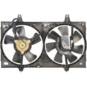 1999 Nissan Maxima Dual Radiator and Condenser Fan Assembly Four Seasons 75243 image 1 of 4