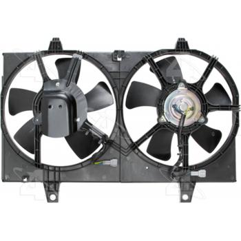 2001 Infiniti I30 Dual Radiator and Condenser Fan Assembly Four Seasons 75306 image 2 of 3