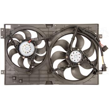 2006 Audi TT Quattro Dual Radiator and Condenser Fan Assembly Four Seasons 75612 image 1 of 2