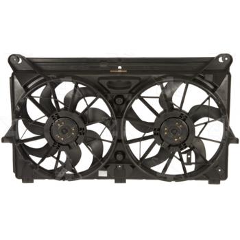 2008 GMC Sierra Dual Radiator and Condenser Fan Assembly Four Seasons 76015 image 1 of 2