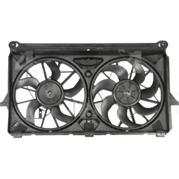 2008 GMC Sierra Dual Radiator and Condenser Fan Assembly Four Seasons 76015 image 2 of 2