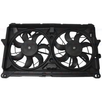 2008 GMC Sierra Dual Radiator and Condenser Fan Assembly Four Seasons 76016 image 2 of 4