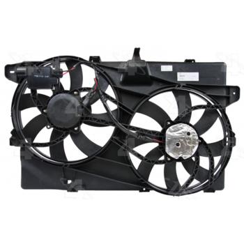 2013 Ford Edge Dual Radiator and Condenser Fan Assembly Four Seasons 76228 image 1 of 3