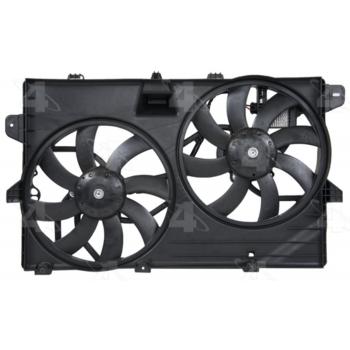 2013 Ford Edge Dual Radiator and Condenser Fan Assembly Four Seasons 76228 image 2 of 3