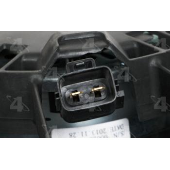 2014 Ford Lobo Dual Radiator and Condenser Fan Assembly Four Seasons 76261 image 3 of 4