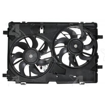 2010 Ford Fusion Dual Radiator and Condenser Fan Assembly Four Seasons 76286 image 2 of 3