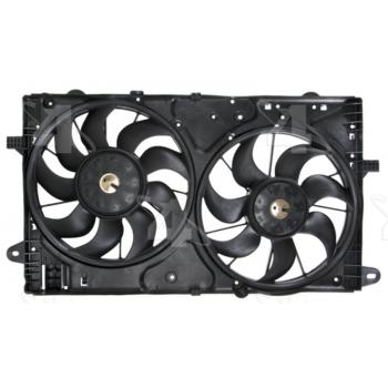 2014 Chevrolet Impala Dual Radiator and Condenser Fan Assembly Four Seasons 76299 image 2 of 4