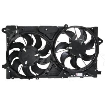 2014 Chevrolet Impala Dual Radiator and Condenser Fan Assembly Four Seasons 76300 image 1 of 4