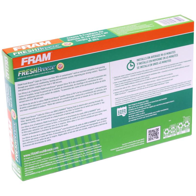 Fram CF12303 Cabin Air Filter product image 1 of 6