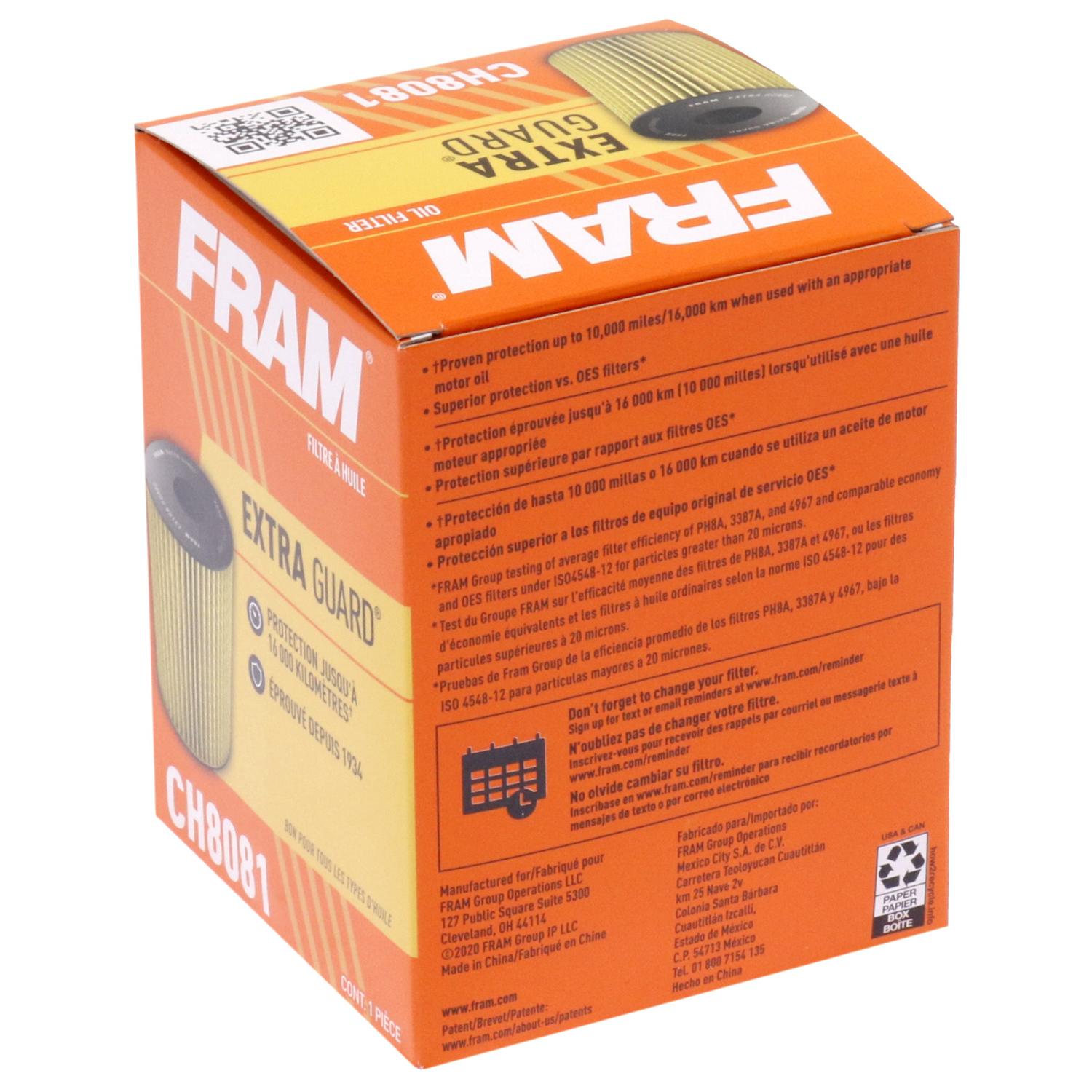 Fram CH8081 Engine Oil Filter product image 4 of 6