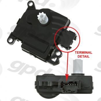 2018 Dodge Durango HVAC Heater Blend Door Actuator Global Parts Distributors 1712333 image 1 of 1