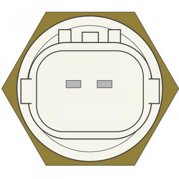 2005 Honda S2000 Engine Coolant Temperature Sensor Global Parts Distributors 1712511 image 2 of 2