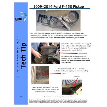 2014 Lincoln Navigator A/C Evaporator Core Front Global Parts Distributors 4712009 image 2 of 2