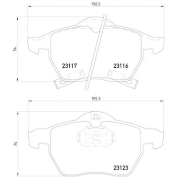 2000 Saturn LS1 Disc Brake Pad Front Hella Pagid 355008141 image 4 of 4