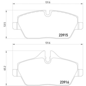 2008 Mini Cooper Disc Brake Pad Front Hella Pagid 355011261 image 4 of 4