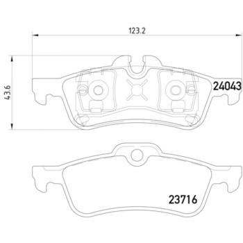 2008 Mini Cooper Disc Brake Pad Rear Hella Pagid 355011351 image 4 of 4