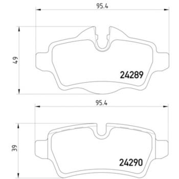 2008 Mini Cooper Disc Brake Pad Rear Hella Pagid 355013661 image 4 of 4