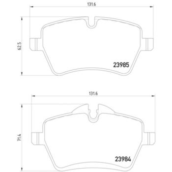 2008 Mini Cooper Disc Brake Pad Front Hella Pagid 355016041 image 4 of 4