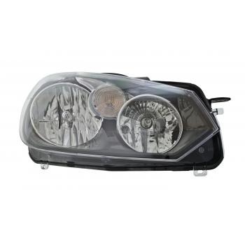 2013 Volkswagen Jetta Headlight Assembly HELLA 010310081 image 3 of 4