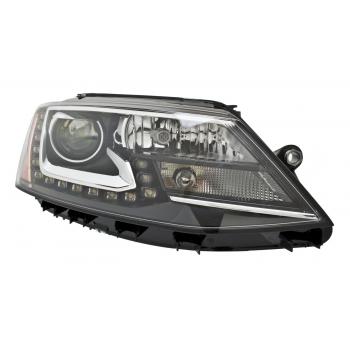 2013 Volkswagen Jetta Headlight Assembly HELLA 011192231 image 3 of 4