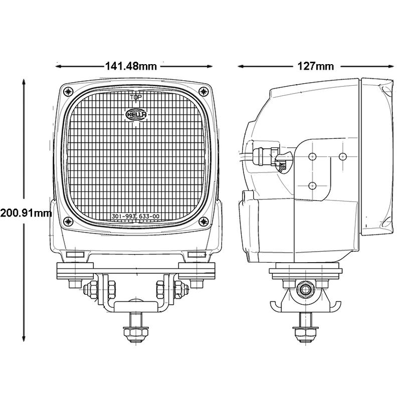HELLA 996242541 Vehicle Work Lamp product image 4 of 4
