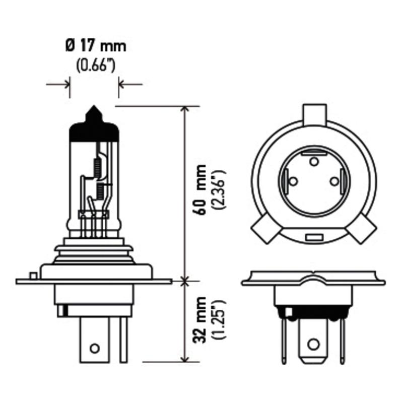 HELLA H4YL Daytime Running Light Bulb product image 3 of 3