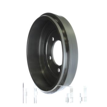 2014 Jeep Compass Brake Drum Rear Inroble BD80125 image 4 of 4