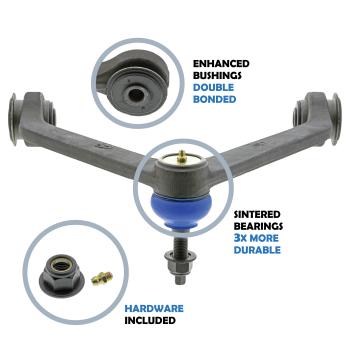 2009 Chrysler Aspen Suspension Control Arm and Ball Joint Assembly Front Upper Mevotech CMK7424 image 2 of 4