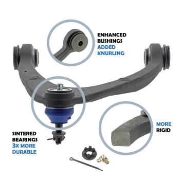 2014 GMC Yukon Suspension Control Arm and Ball Joint Assembly Front Right Upper Mevotech CMK80670 image 2 of 4