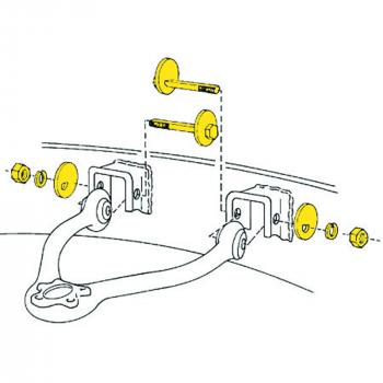 1999 GMC K1500 Suburban Alignment Caster / Camber Kit Front Upper Moog K6302 image 1 of 2