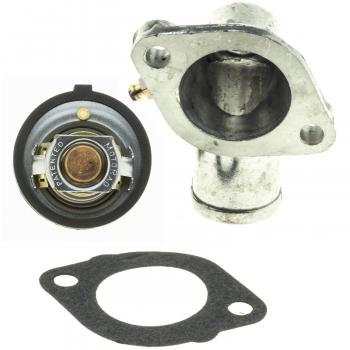 1996 Chrysler LHS Engine Coolant Thermostat Housing Assembly MotoRad 5178KTFS image 2 of 4