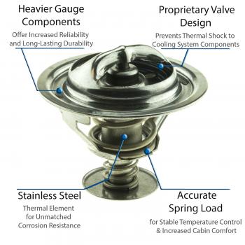 2003 Acura TL Engine Coolant Thermostat MotoRad 5302170 image 3 of 4
