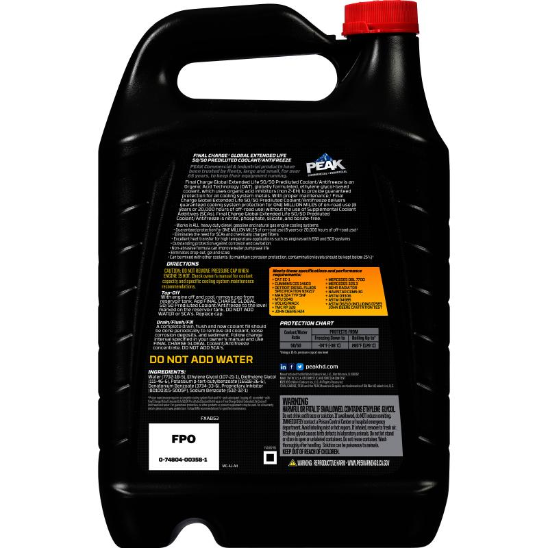 PEAK FXAB53 Engine Coolant / Antifreeze product image 1 of 2