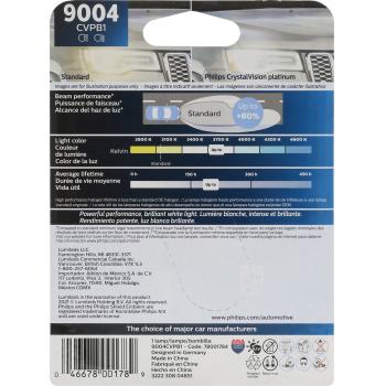 1990 Oldsmobile Delta 88 Headlight Bulb High Beam Philips 9004CVPB1 image 1 of 4